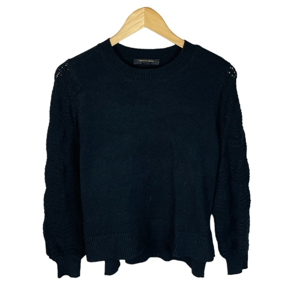 C12 Women’s Christian Siriano NY Designer Knit Side Split Sweater Top M